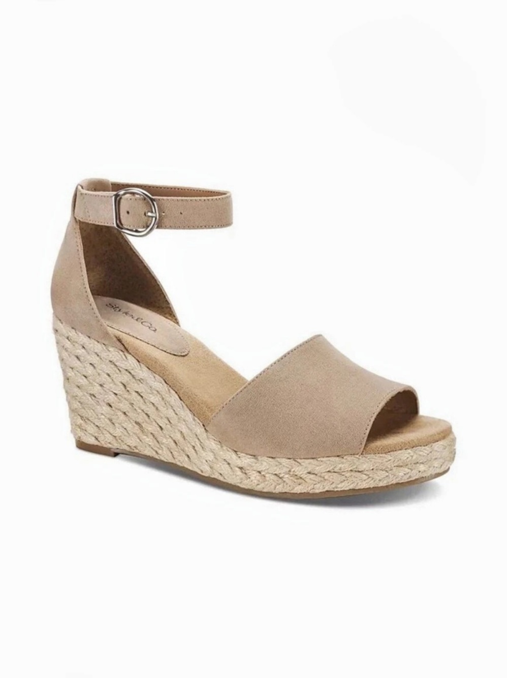 Style & Co Seleeny Women’s Espadrille Wedge Sandals Light Taupe Size 7.5